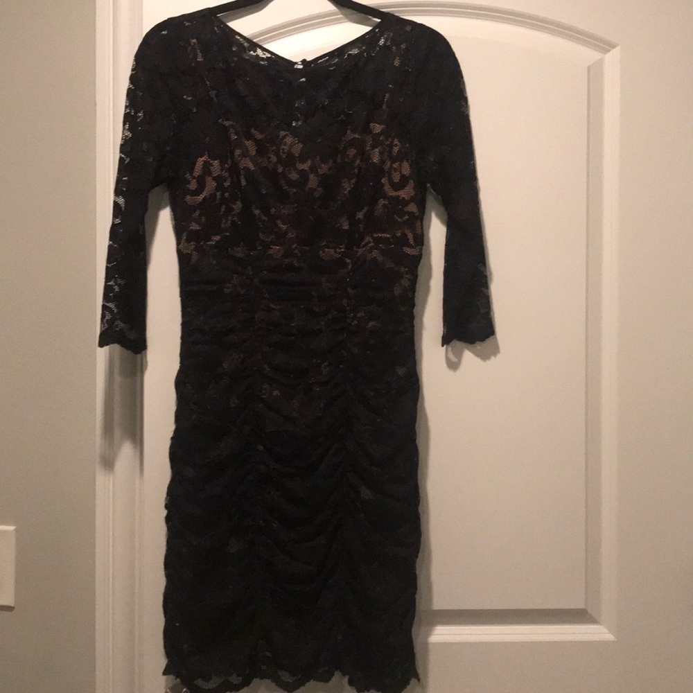 Knee length lace dress